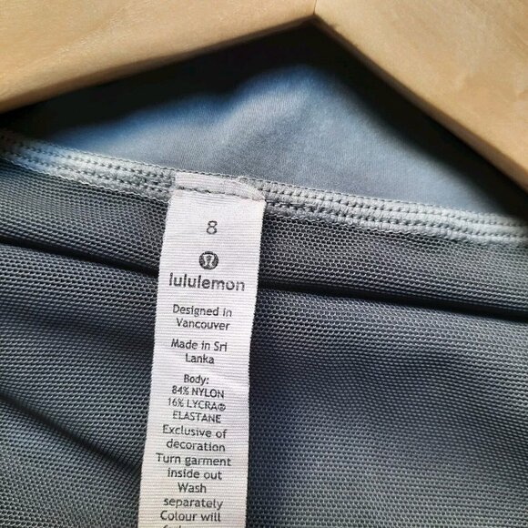 Lululemon Define Jacket Womens 8 Gray Garment Dye Washed Luna Luxtreme Fitted - Picture 7 of 12